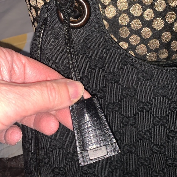 GUCCI VINTAGE bamboo handle bag - Picture 4 of 12